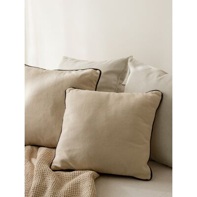 Bloq 2er-Set Kissen Beige - Kenay Home Beige 45 cm x 45 cm Bloq 2er-Set Kissen Beige - Kenay Home Beige 45 cm x 45 cm