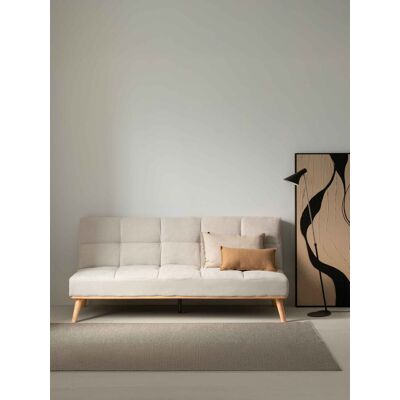 Owen beiges Schlafsofa - Kenay Home Beige 84 cm x 187 cm Owen beiges Schlafsofa - Kenay Home Beige 84 cm x 187 cm