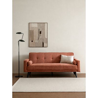 Dallas 3-Sitzer Klick-Klack-Schlafsofa Terrakotta - Kenay Home Terrakotta 85,5 cm x 205 cm Dallas 3-Sitzer Klick-Klack-Schlafsofa Terrakotta - Kenay Home Terrakotta 85,5 cm x 205 cm