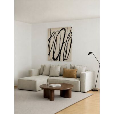Livorno 3-Sitzer Schlafsofa mit Récamiere links Beige - Kenay Home Beige 88 cm x 250 cm Livorno 3-Sitzer Schlafsofa mit Récamiere links Beige - Kenay Home Beige 88 cm x 250 cm