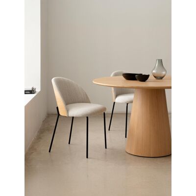 Matti Stuhl mit grauem Polster und Eichenfurnier - Kenay Home Grau 78 cm x 51 cm Matti Stuhl mit grauem Polster und Eichenfurnier - Kenay Home Grau 78 cm x 51 cm