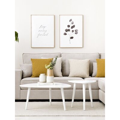 Onoh weißer Couchtisch 48 - Kenay Home Weiß 46 cm x 48,8 cm Onoh weißer Couchtisch 48 - Kenay Home Weiß 46 cm x 48,8 cm