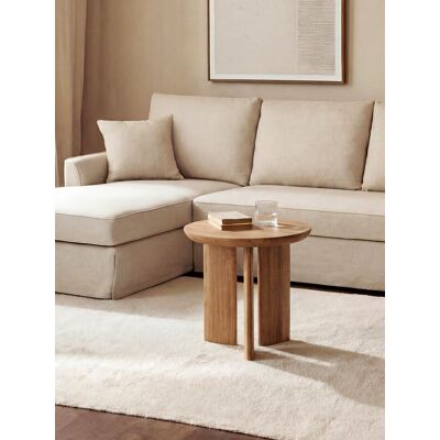 Tay Runder Couchtisch aus Massivholz 50 - Kenay Home Natur 48,5 cm x 50 cm Tay Runder Couchtisch aus Massivholz 50 - Kenay Home Natur 48,5 cm x 50 cm