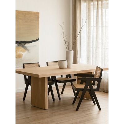 Delos Rechteckiger Esstisch aus Eichenfurnier 220 - Kenay Home Natur 78,5 cm x 220 cm Delos Rechteckiger Esstisch aus Eichenfurnier 220 - Kenay Home Natur 78,5 cm x 220 cm