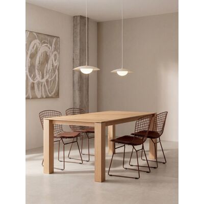 Lennan ausziehbarer rechteckiger Esstisch aus Eichenfurnier und Massivholz 180 - Kenay Home Natur 78 cm x 180 cm Lennan ausziehbarer rechteckiger Esstisch aus Eichenfurnier und Massivholz 180 - Kenay Home Natur 78 cm x 180 cm