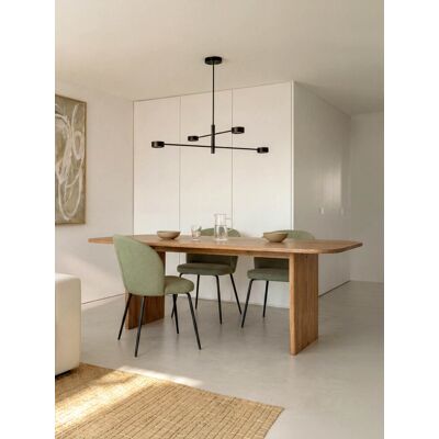 Kenay Home Rechteckiger Esstisch aus Massivholz 220 Vert Natur 75 cm x 220 cm Kenay Home Rechteckiger Esstisch aus Massivholz 220 Vert Natur 75 cm x 220 cm