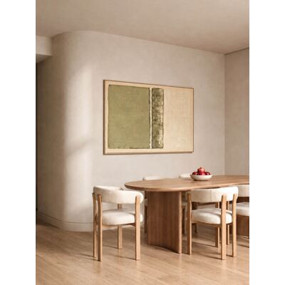 Velune Perle gepolsterte Stuhl mit natürlichem Bein - Kenay Home Grau 77 cm x 64,5 cm Velune Perle gepolsterte Stuhl mit natürlichem Bein - Kenay Home Grau 77 cm x 64,5 cm