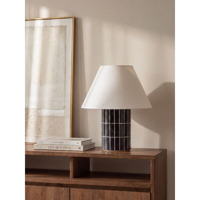 Tiles Tischleuchte - Kenay Home Schwarz 25 cm x 25 cm Tiles Tischleuchte - Kenay Home Schwarz 25 cm x 25 cm