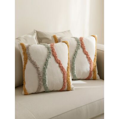 Tufted 2er-Set Kissen bunt - Kenay Home Mehrfarbig 45 cm x 45 cm Tufted 2er-Set Kissen bunt - Kenay Home Mehrfarbig 45 cm x 45 cm