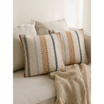 Mina 2er-Set Kissen naturfarben - Kenay Home Mehrfarbig 45 cm x 45 cm Mina 2er-Set Kissen naturfarben - Kenay Home Mehrfarbig 45 cm x 45 cm