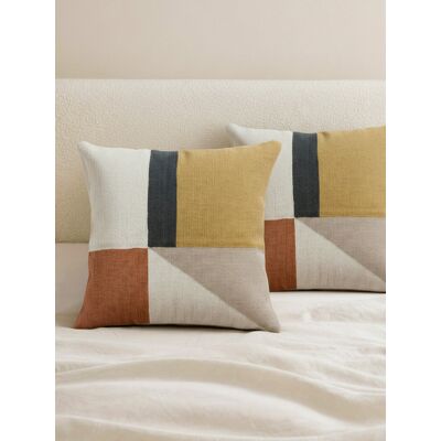Hebe 2er-Pack Kissen natur-senf-terrakotta - Kenay Home Mehrfarbig 45 cm x 45 cm Hebe 2er-Pack Kissen natur-senf-terrakotta - Kenay Home Mehrfarbig 45 cm x 45 cm