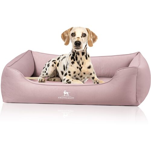 Knuffelwuff orthopädisches Hundebett Oliver aus pflegeleichtem Easy Clean Stoff in Wildlederoptik...