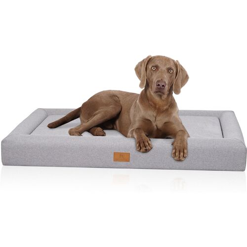 Knuffelwuff orthopädisches Hundebett Tiva aus pflegeleichtem Easy Clean Stoff mit...
