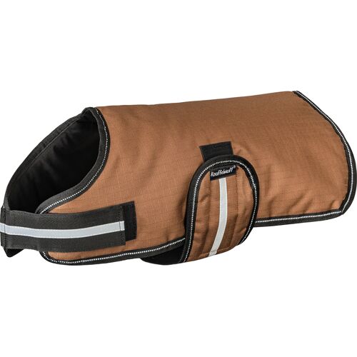 Knuffelwuff Hundemantel Funktionstextil reflektierend 35cm Braun