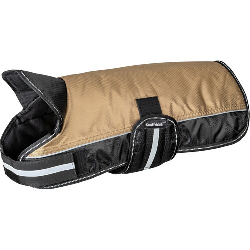 Knuffelwuff Hundemantel Funktionstextil reflektierend mit Kragen 30cm Braun