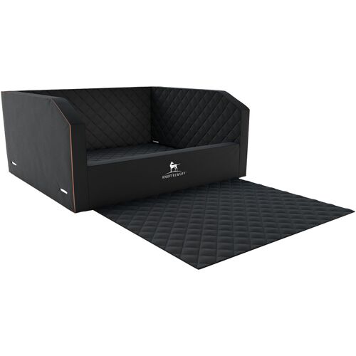 Knuffelwuff Cargo Hunde Auto Transportbox Sicherheit für den Hund und Sitzschutz für den...