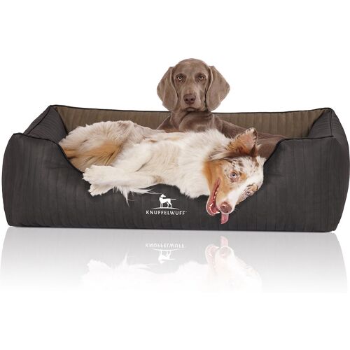 Knuffelwuff Orthopädisches Hundebett Outback aus laser-gestepptem Kunstleder XL 105 x 75cm...