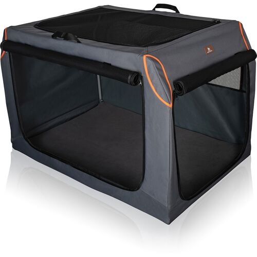 Knuffelwuff faltbare Hundebox Auto Transportbox Alverstone mit Aluminiumgestell für den...