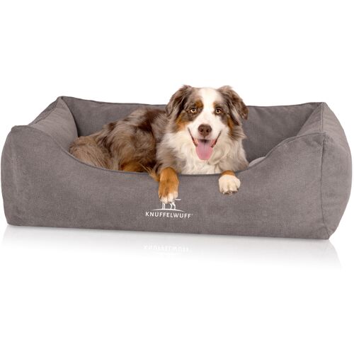 Knuffelwuff orthopädisches Hundebett mit Fächer-Wendekissen Baltimore 80x55cm Grau