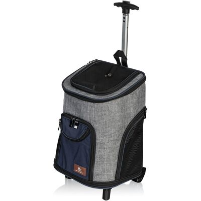 Knuffelwuff Hunderucksack Tajumulco Trolley faltbar 2 in 1 mit Rollen und Griff 33x30x50cm Knuffelwuff Hunderucksack Tajumulco Trolley faltbar 2 in 1 mit Rollen und Griff 33x30x50cm