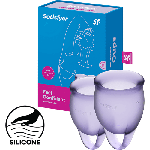 Satisfyer Feel Confident - Menstrual Cup Set, 15 & 20 ml