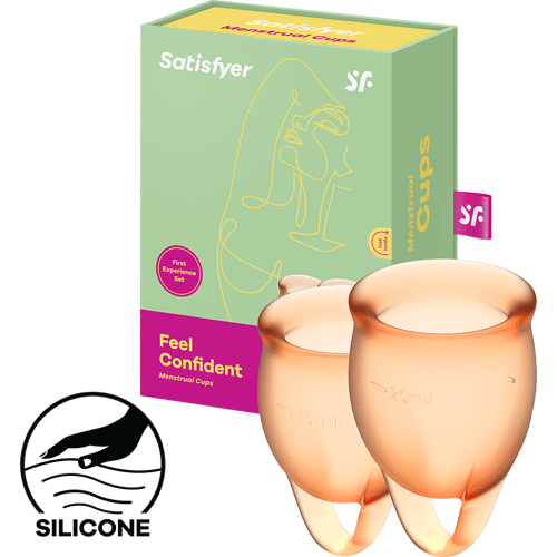 Satisfyer Feel Confident - Menstrual Cup Set, 15 & 20 ml