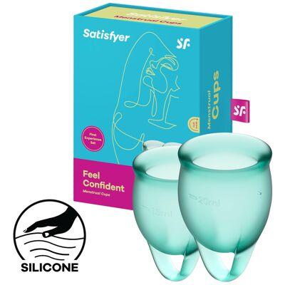 Satisfyer Feel Confident - Menstrual Cup Set, 15 & 20 ml Satisfyer Feel Confident - Menstrual Cup Set, 15 & 20 ml