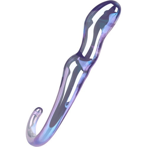 EIS Glasdildo mit Haltegriff, 18 cm