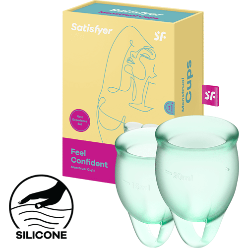 Satisfyer Feel Confident - Menstrual Cup Set, 15 & 20 ml