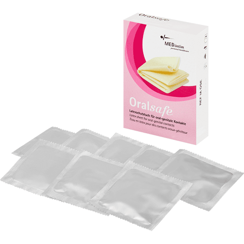 MEDintim Oralsafe Erdbeere, 8 Stück