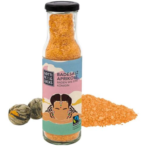 Fair Squared Göttin des Glücks - Badesalz Aprikose, 240 g