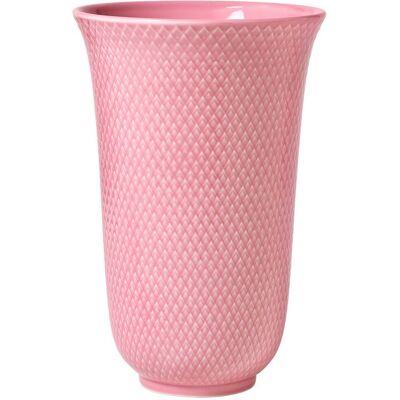 Lyngby Porzellan Rhombe Vase - 20cm - Rosa - Tischdeko Lyngby Porzellan Rhombe Vase - 20cm - Rosa - Tischdeko