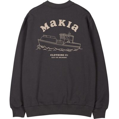 Makia Clothing Herren Sweatshirt Fleece mit Print Boat" Makia Clothing Herren Sweatshirt Fleece mit Print Boat"