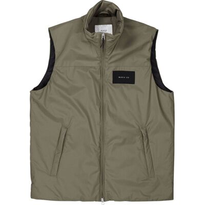 Makia Clothing Herren gefütterte Weste wasserabweisend oliv Dome" Makia Clothing Herren gefütterte Weste wasserabweisend oliv Dome"