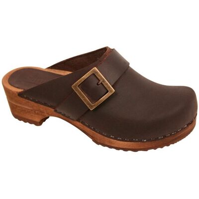 Sanita Damen Clogs Holz offen mit Schnalle Urban" Sanita Damen Clogs Holz offen mit Schnalle Urban"