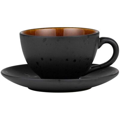 Bitz Steingut Obertasse mit Untertasse 0,24 l" Bitz Steingut Obertasse mit Untertasse 0,24 l"