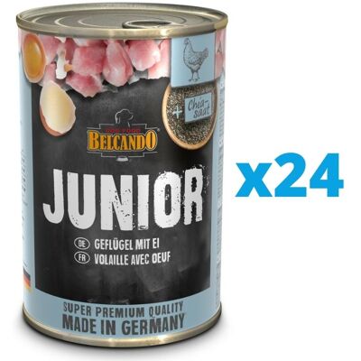 Belcando Junior Geflügel mit Ei Nassfutter für Hunde - Hundfutter Belcando Junior Geflügel mit Ei Nassfutter für Hunde - Hundfutter