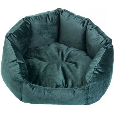 FERA Haustierbett - Oval Grün 50x52x28cm mit Abnehmbarer Kissen FERA Haustierbett - Oval Grün 50x52x28cm mit Abnehmbarer Kissen
