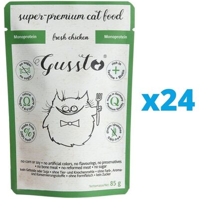 GUSSTO Cat Fresh Chicken - Nassfutter für Katzen GUSSTO Cat Fresh Chicken - Nassfutter für Katzen