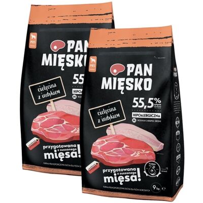 Pan Mięsko Rind & Truthahn Hundefutter - Mittel 9kg Pan Mięsko Rind & Truthahn Hundefutter - Mittel 9kg