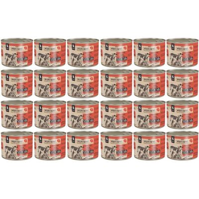 WIEJSKA ZAGRODA Nassfutter Kaninchen mit Kalbfleisch für Kätzchen getreidefrei 24x200 g WIEJSKA ZAGRODA Nassfutter Kaninchen mit Kalbfleisch für Kätzchen getreidefrei 24x200 g