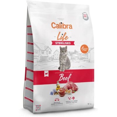 Calibra Cat Life Sterilised Rind 6kg - Katzennahrung Calibra Cat Life Sterilised Rind 6kg - Katzennahrung