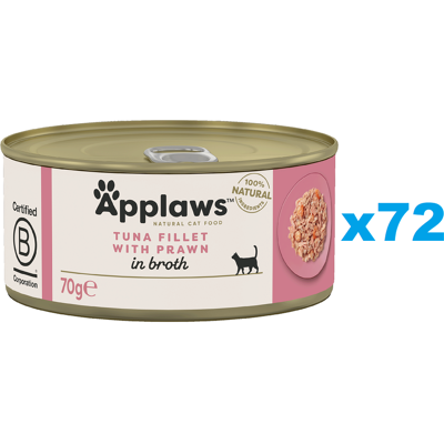 APPLAWS Katzen Tatar Thunfisch mit Garnelen in Brühe APPLAWS Katzen Tatar Thunfisch mit Garnelen in Brühe