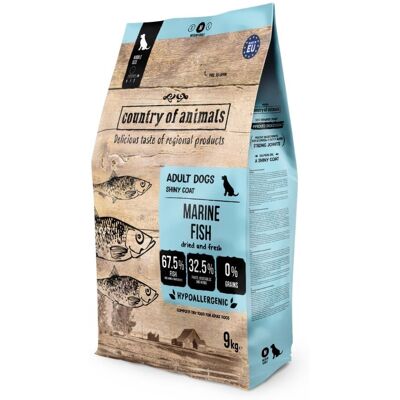 COUNTRY OF ANIMALS Marine Fish Trockenfutter Meeresfische für adulte M Hunde 9 kg COUNTRY OF ANIMALS Marine Fish Trockenfutter Meeresfische für adulte M Hunde 9 kg
