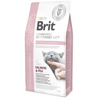 BRIT Veterinary Diets Katze Hypoallergisch - Getreidefrei Lachs & Erbse - 5 kg BRIT Veterinary Diets Katze Hypoallergisch - Getreidefrei Lachs & Erbse - 5 kg