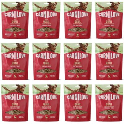 CARNILOVE Dog Soft Snack Quail weiche Snacks mit Wachtel für adulte Hunde 12x200g CARNILOVE Dog Soft Snack Quail weiche Snacks mit Wachtel für adulte Hunde 12x200g