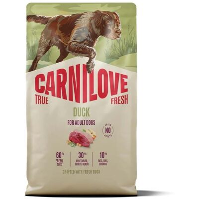 CARNILOVE True Fresh Duck Adult Trockenfutter mit Ente für adulte Hunde aller Rassen getreidefrei 12 kg CARNILOVE True Fresh Duck Adult Trockenfutter mit Ente für adulte Hunde aller Rassen getreidefrei 12 kg