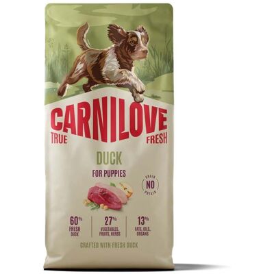 CARNILOVE True Fresh Duck Puppies Trockenfutter mit Ente für Welpen aller Rassen getreidefrei 12 kg CARNILOVE True Fresh Duck Puppies Trockenfutter mit Ente für Welpen aller Rassen getreidefrei 12 kg
