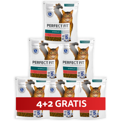 Perfect Fit - Sterile 1+ - Rindfleischreich - Trockenfutter für Katzen Perfect Fit - Sterile 1+ - Rindfleischreich - Trockenfutter für Katzen