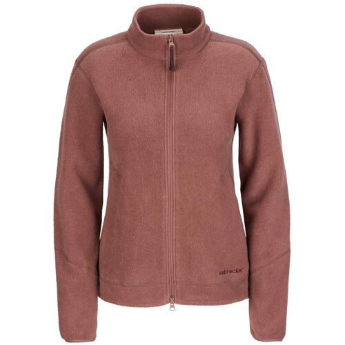 Icebreaker WOMEN MERINO BLEND 800 REALFLEECE CLASSIC PILE LS ZIP Damen Gr.XS - Fleecejacke - rot
